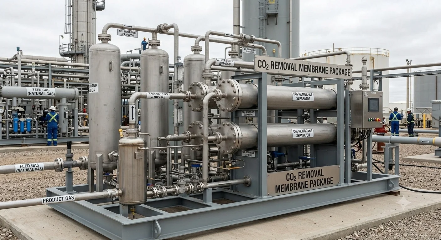 CO2 REMOVAL MEMBRANE PACKAGE